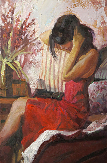 C.M. Cooper - Moment in red - detail