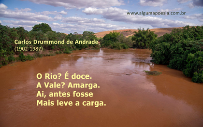 Cartão poético - Carlos Drummond de Andrade