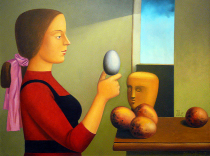 Adilson Santos - Menina equilibrando ovo