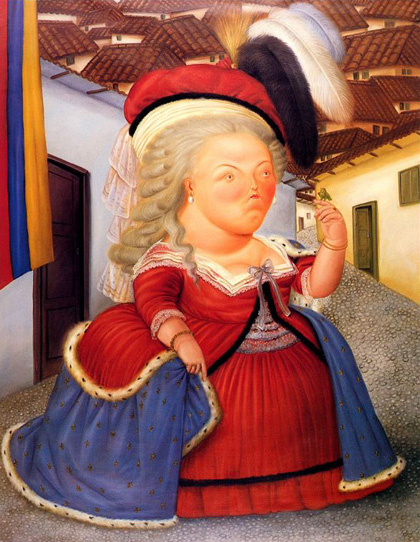 Fernando Botero - Maria Antonieta em visita a Medelin - 1990