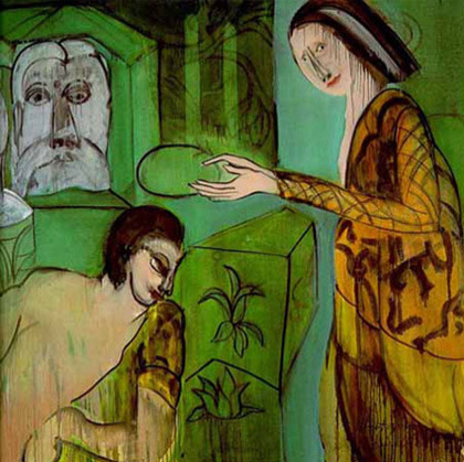 Grace Hartigan - The crowning of the poet, 1985