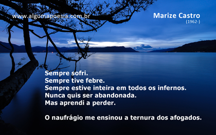 Cartão poético - Marize Castro