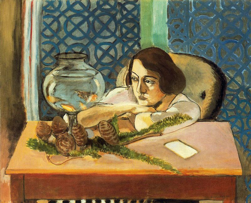 Matisse - Mulher diante de aquário