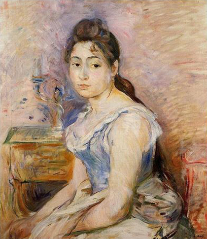 Berthe Morisot - Moça com blusa azul