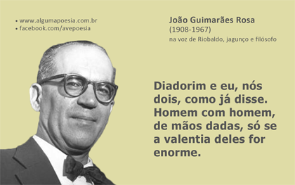 Cartão poético - Guimarães Rosa