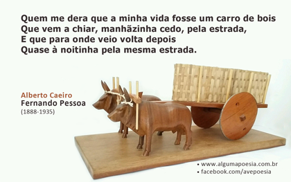 Cartão poético - Fernando Pessoa