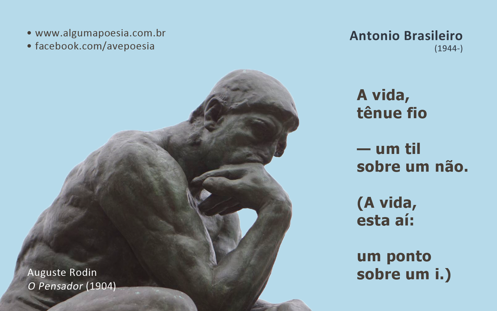 Cartão poético - Antonio Brasileiro