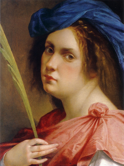 Artemisia Gentileschi - Selfportrait as a martyr-c1615