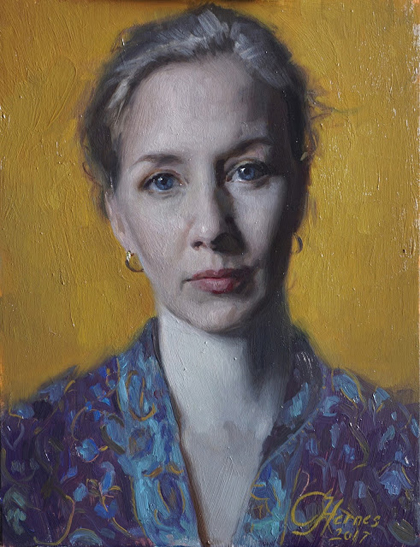 Cornelia Hernes - Self-portrait age 38-2017