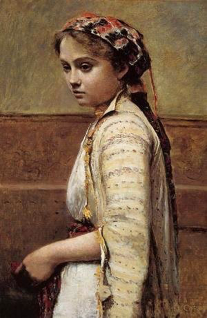 Camille Corot - The greek girl-1870-71