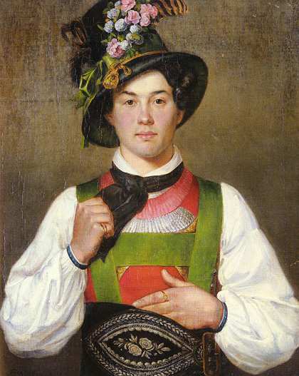 Franz von Defregger - A_young_man_in_tyrolean_costume