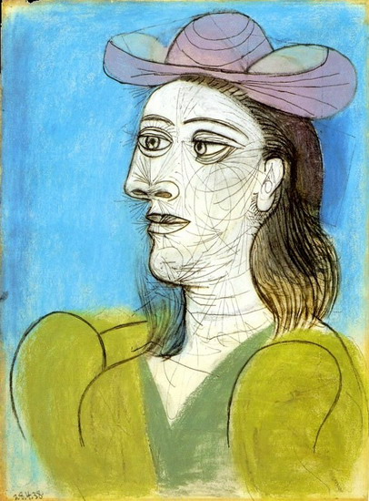Pablo Picasso - buste.de.femme.au.chapeau-1938
