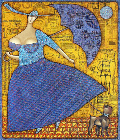Wlad Safronow - Dame with hund2