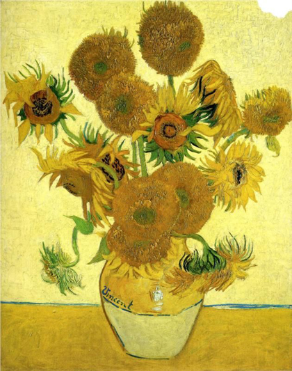 Van Gogh - still-life.vase.with.fifteen.sunflowers-1888
